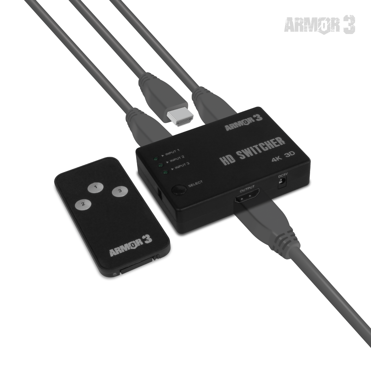 ReadyHub 3 Port HDMI Switcher