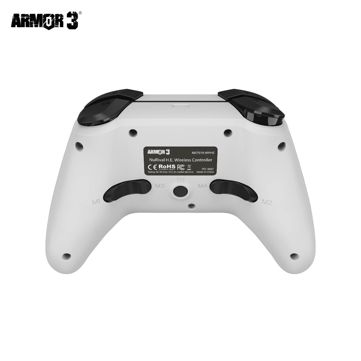 "NuRival" Wireless Hall Effect Controller for Switch (Blk/White)