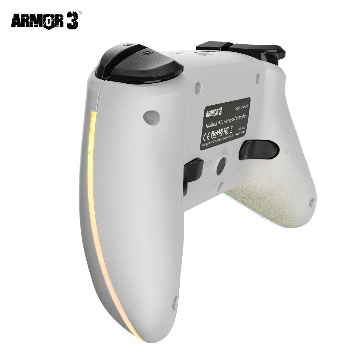 "NuRival" Wireless Hall Effect Controller for Switch (Blk/White)