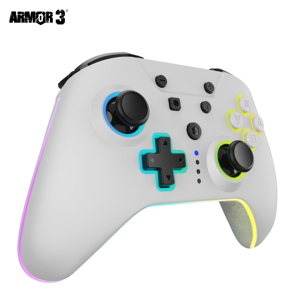 "NuRival" Wireless Hall Effect Controller for Switch (Blk/White)