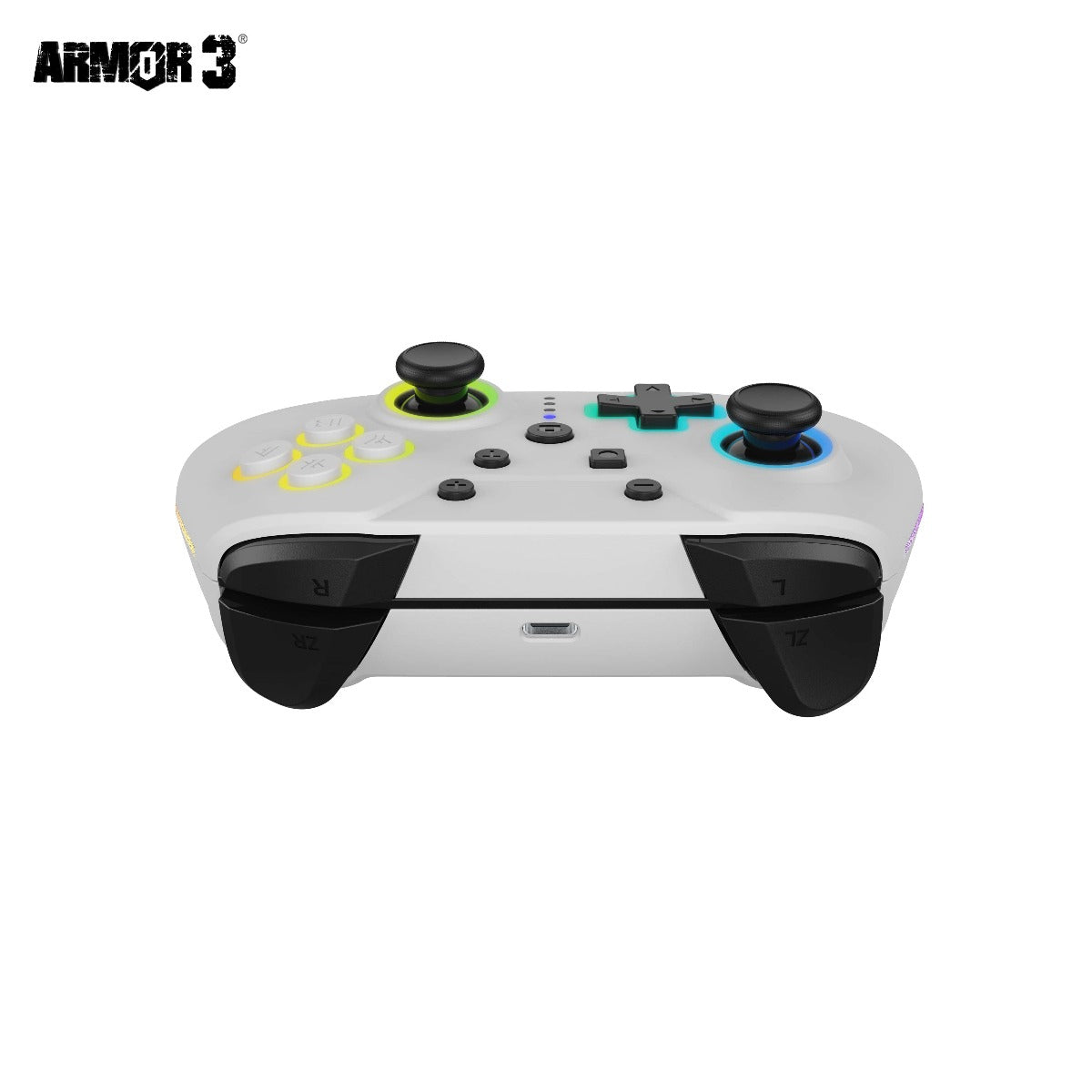 "NuRival" Wireless Hall Effect Controller for Switch (Blk/White)