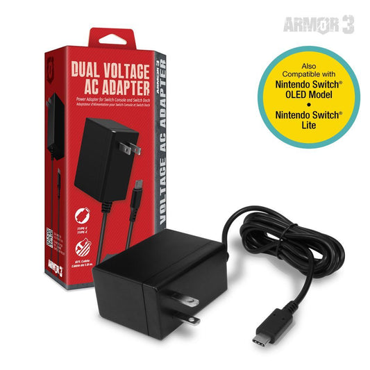 AC Adapter for Nintendo Switch (Compatible with Switch Dock)