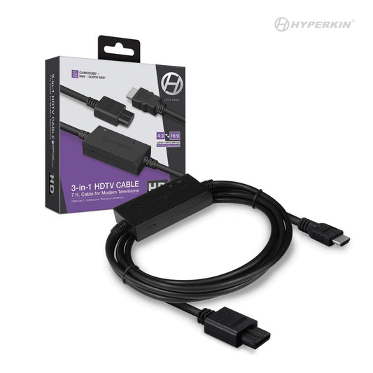 3-In-1 HDTV Cable for GameCube/ N64/ Super NES